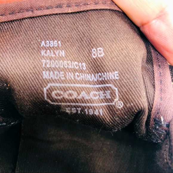 Coach Kalyn Logo Sneakers 8B EUC - Picture 7 of 10